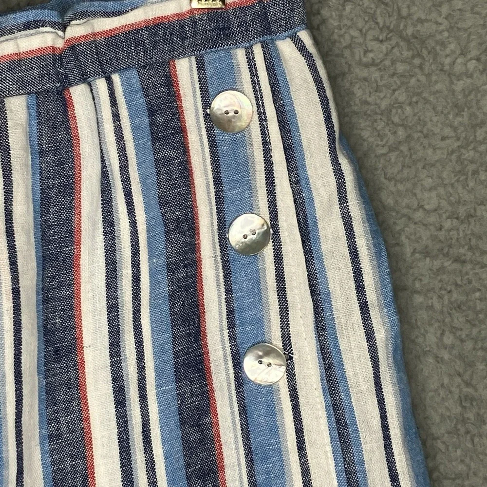 Ruby Rd. Linen‎ Blend Skort Women's 10P Athleisure Shorts Summer Coastal Chic